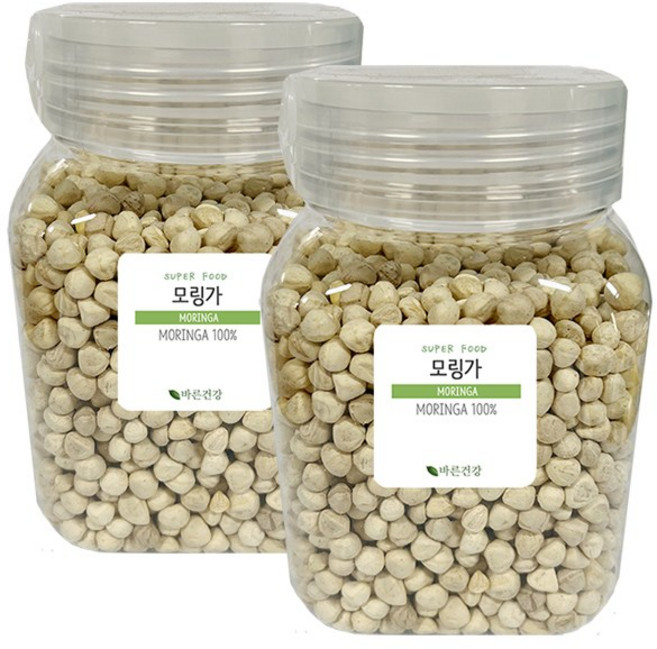 바른건강 모링가속씨앗 모링가알 모링가씨앗 모링가차, 500g, 2개