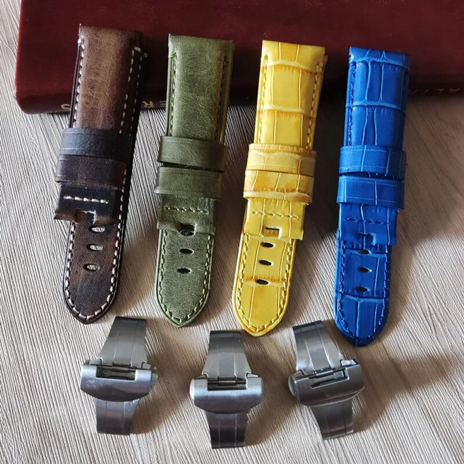 파네라이 호환 가죽시계줄 디버클 24mm