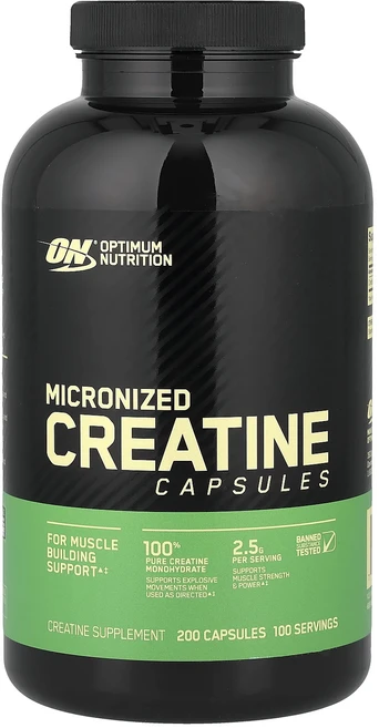 새해 건강을 선물하세요 Optimum Nutrition 미분화 크레아틴 캡슐 캡슐 200정(캡슐 1정당 1.25g) 특별관리진행, OptimumNutrition미분화크레아틴캡슐캡슐200, 1개 - 쿠팡