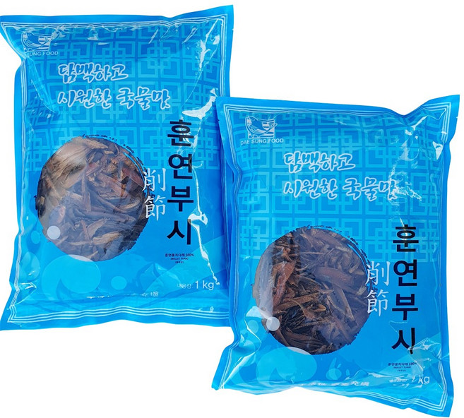 대성 가쓰오부시 훈연부시 육수용 국물용 장국, 2개, 1kg