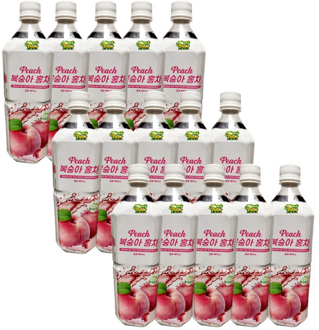 듀베이스 복숭아 홍차, 1.02L, 15개