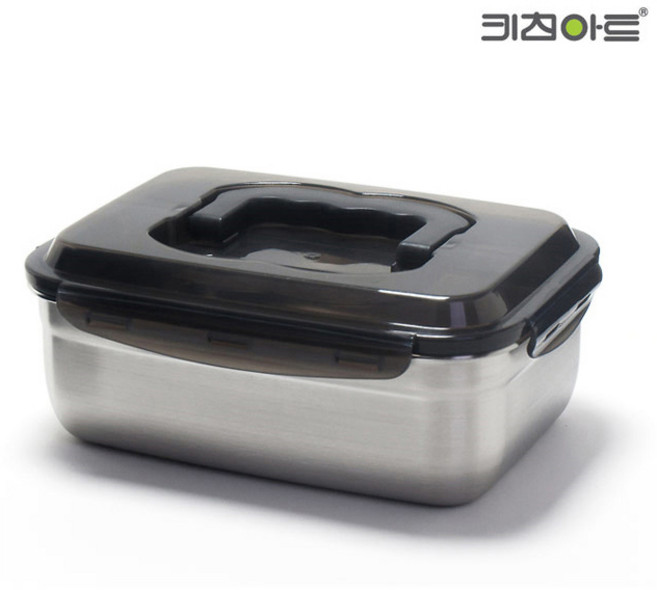 키친아트 피앙세 핸디형 스텐 김치통 밀폐용기 2.45L, 1개