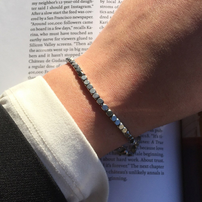 클레프나인 남자 써지컬 팔찌 얇은 체인 Give It Up