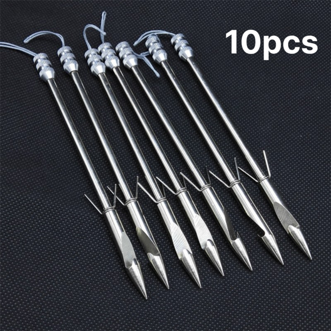 제로쿨 낚시새총 화살 5pcs 10pcs 20pcs 40pcs, 실버, 10개