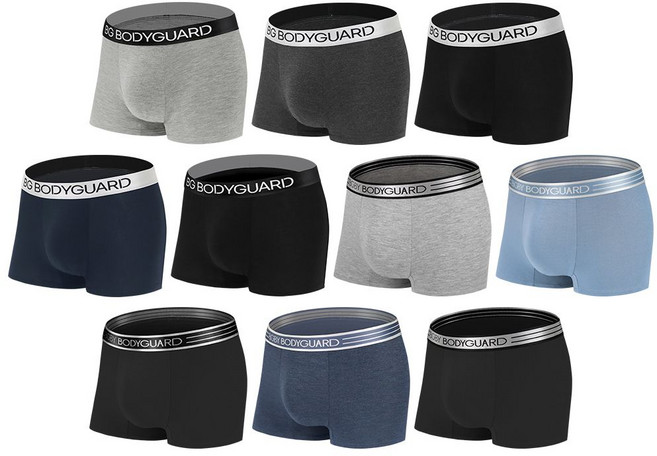 보디가드 남성용 플렉서블 모달 스틸 드로즈 10종세트