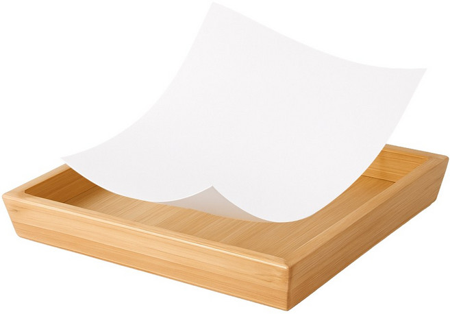 종이마을 식탁엔 미니 식품용지 13x13cm 60g+우드트레이SET 유산지 베이킹종이 쟁반지 250매/500매/1000매, 1개, 용지단품 500매