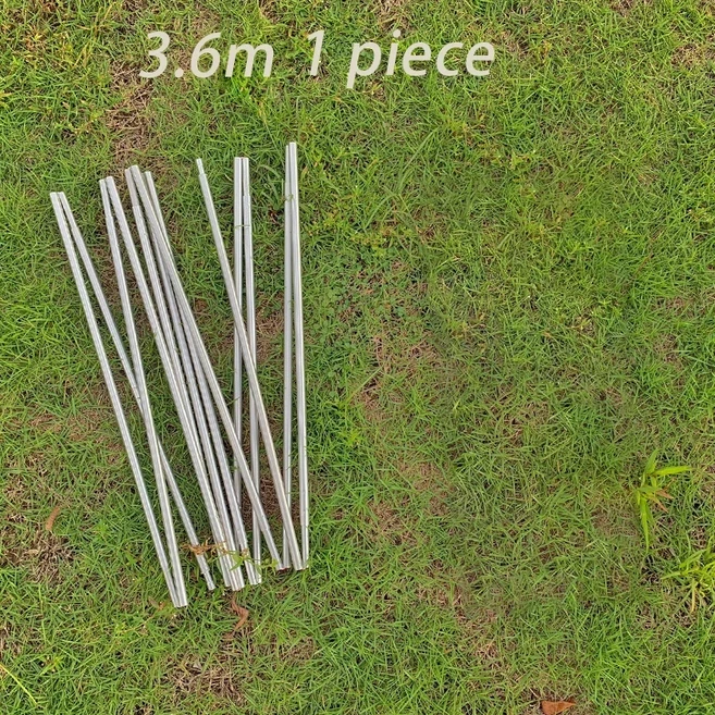 고강도 야외 캠핑 텐트 로드 알루미늄 폴 교체 2-5 인 지지대 3.m 1 개, 04 3.6 meters 2 pieces