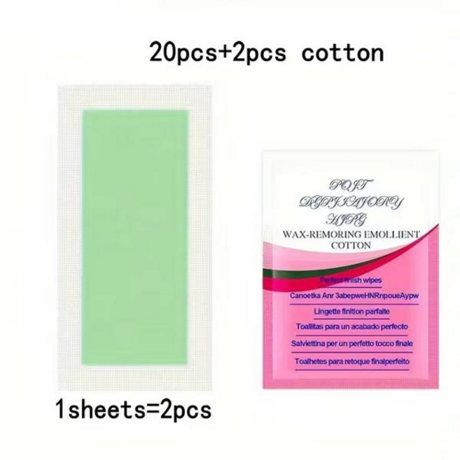 10/20/30/50/100 Pcs 탈모 왁스 스트립 제모 왁스 종이 콜드 스트립 종이 얼굴 목 팔 다리 바디 미용 도구, [01] 20pcs