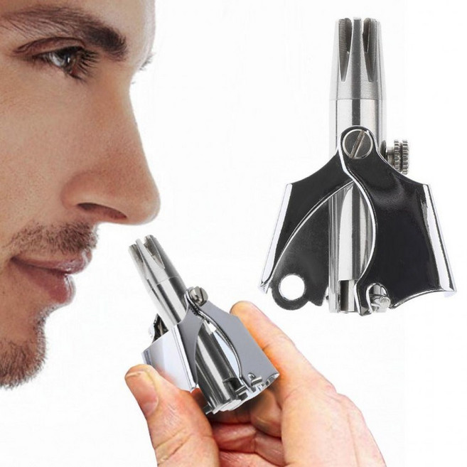 수동식 코털제거기 콧털제거기 반영구 콧털깍기기계 커터기 깎이 정리기 남자, 상세페이지 참조, 1개