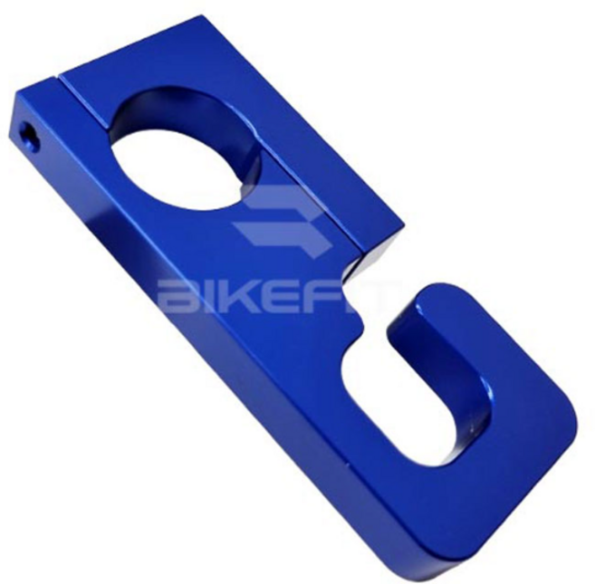 오토바이 봉지걸이 범용 헬맷걸이 다용도걸이 22mm 배달비닐 튜닝, 블루, 1개