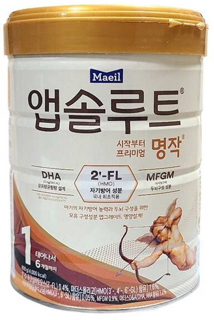 매일유업 앱솔루트 명작 2FL 분유, 1개, 800g