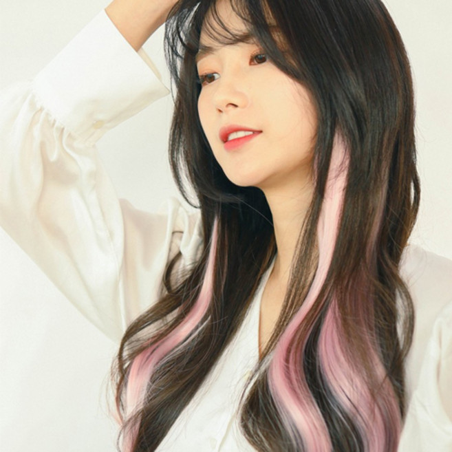 가발매니아 퍼스널 믹스 컬러피스 고열사 브릿지 2p, 핑크믹스, 1개