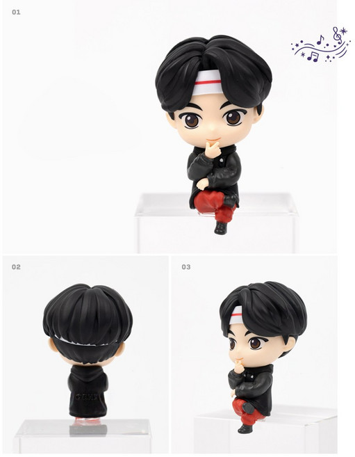 [로이체] 타이니탄 모니터 피규어 7종 BTS캐릭터_진, 1개