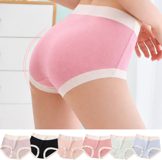 필해피 고탄력 노라인 여성 모달 팬티 6종세트