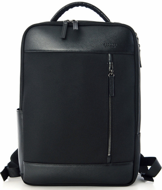 에스콰이아 남성 비지니스 백팩 코듀라원단과 사피아노 가죽 콤비의 남성 백팩 우측상단 에스콰이아 로고 불박 등판쪽 노트북 수납칸 별도 판매베스트EODSHX266