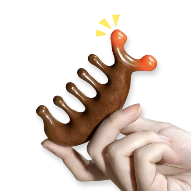 빅스테퍼 괄사 마사지기 단품, 브라운, 1개