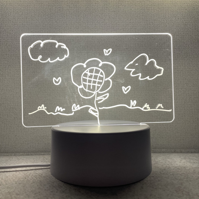 모더린 LED 아크릴 그리는 무드등 만들기, 가로 직사각형