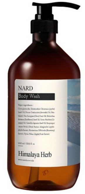 나드 리프레쉬 퍼퓸드 바디워시 화이트머스크향, 1L, 1개