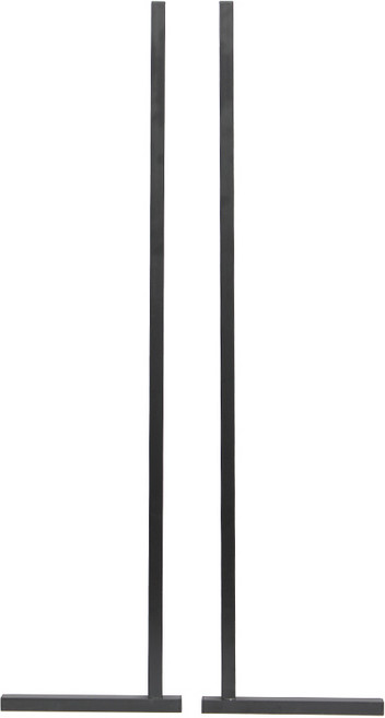 JNCP 타공판 L자기둥 100cm, 블랙, 1세트