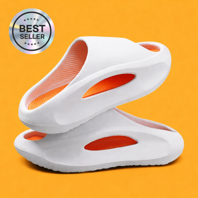 랑피드 발편한 아치 이중 쿠션 4cm 슬리퍼 족저근막