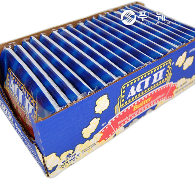 액트투 ACT2 버터맛 팝콘 전자렌지용 입, 18개, 78g
