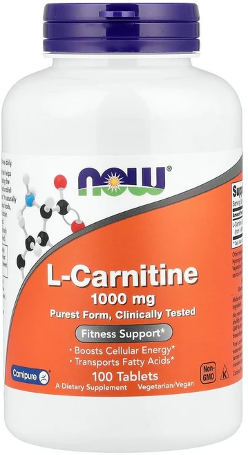 나우푸드 L카르니틴 L-Carnitine Carnipure 1000mg 100캡, 100정, 1개 - 쿠팡