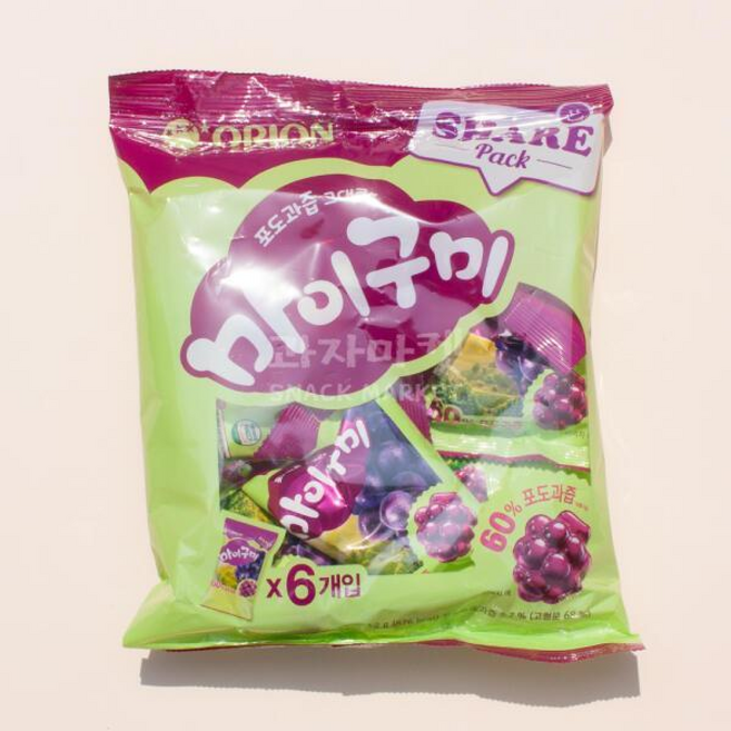 아트박스/과자마켓 오리온 마이구미 포도맛 들, 4개, 43.2g