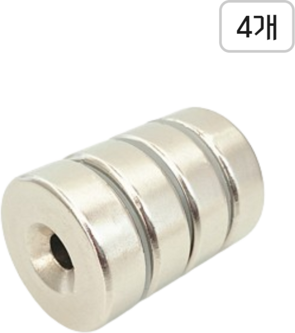 네오디움 원형 사라 자석 30 x 10 mm, 4개