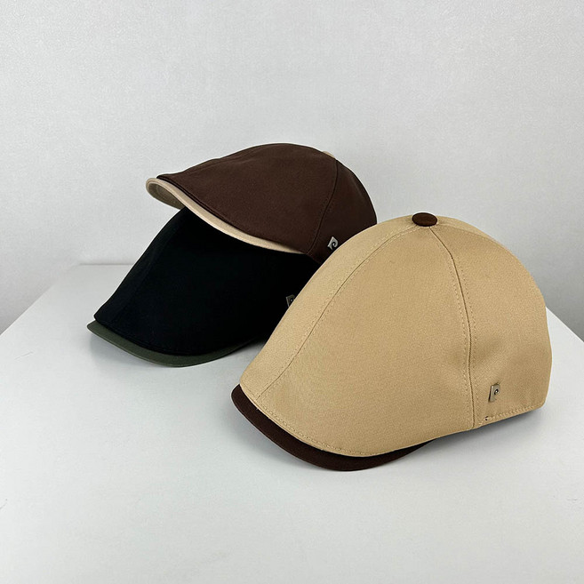 피에르가르뎅 면 콤비 봄 여름 가을 헌팅캡