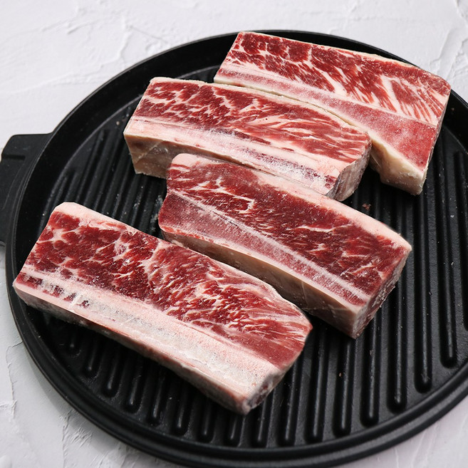 [마블플러스] 반커팅 우대 갈비 1kg 꽃갈비, 반커팅 우대갈비 1kg, 1개