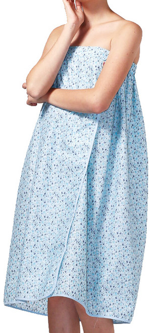 헤어베스트 미니꽃랩 마사지가운 HBYE009, 스카이블루, 1개