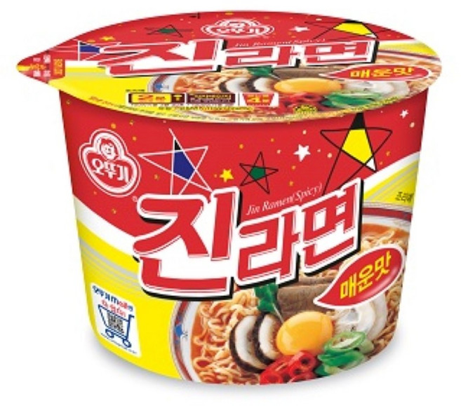 오뚜기 진라면 매운맛 용기 110 g, 8개