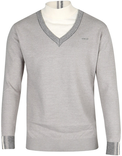 클라우스 캐시미어 레이어드 남성 골프 니트 FH23WM2304