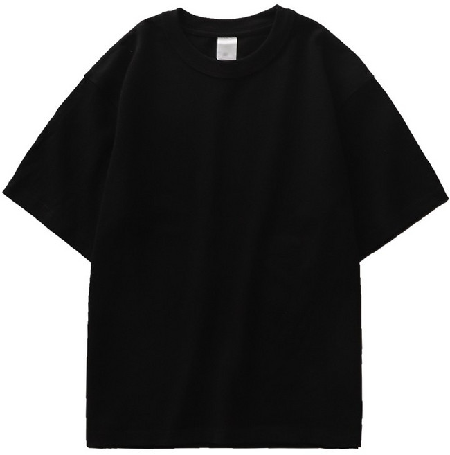 DUKEEN 320g 헤비웨이트 100% 순면 무지 반팔티 남자 오버핏 데일리룩 두꺼운 여름 티셔츠 베이직 루즈핏 트리플 스티치