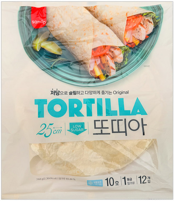 삼립 10호 밀또띠아 744g(12장) /냉동, 1개, 744g