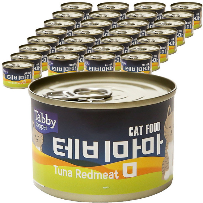 테비토퍼 고양이 테비맘마 간식캔, 참치, 160g, 48개