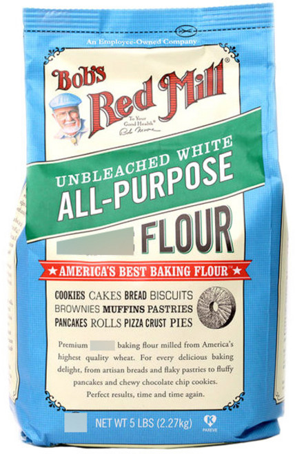 밥스레드밀 언블리치드 화이트 올-퍼포즈 플로어 무설탕, 2.27kg, 1개