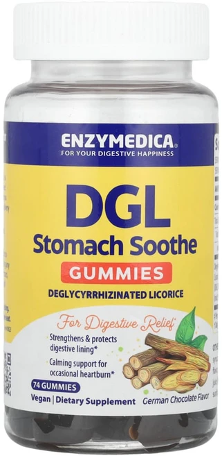 엔자이메디카 DGL Stomach Soothe 구미젤리 독일 초콜릿 74개입, 1개, 74회분 - 쿠팡