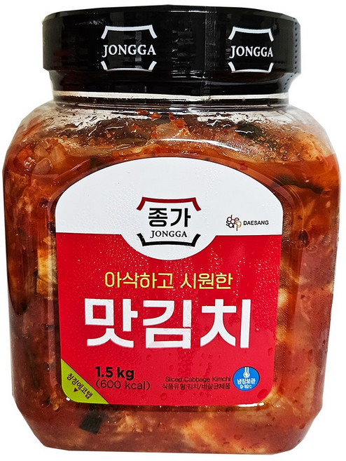 종가집 맛김치 1.5kg /아이스박스포장, 1박스