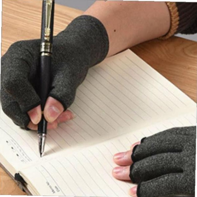 다한증 장갑 오픈핑거 손땀 손가락 뚫린 통풍 스포츠 RJWFK562G, 차콜