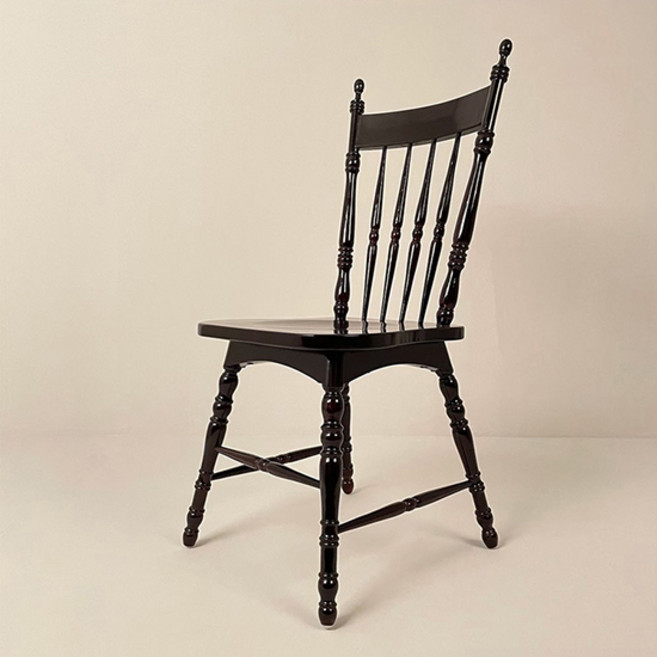 가젤 엔틱 원목 체어 식탁의자 카페 인테리어 식당 의자 CBA, 1개, PAPUAROSE