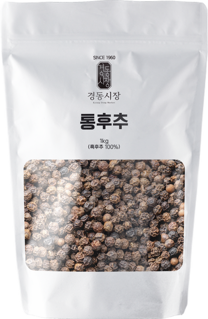 경동시장 통 흑후추, 1개, 1kg