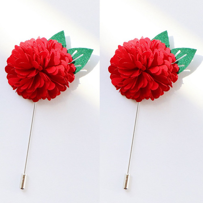 1+1 카네이션브로치 어버이날코사지 카네이션뱃지