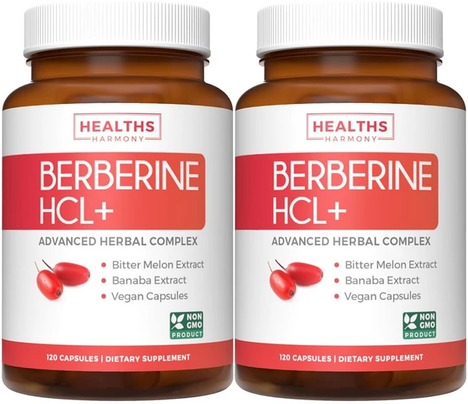베르베린 HCl+ Healths Harmony 캡슐, 2개, 120정 - 쿠팡