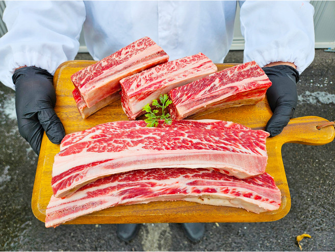 우대갈비 la갈비 꽃갈비 토마호크 소갈비 캠핑 바베큐 고기 청년고기, 1개, 950g