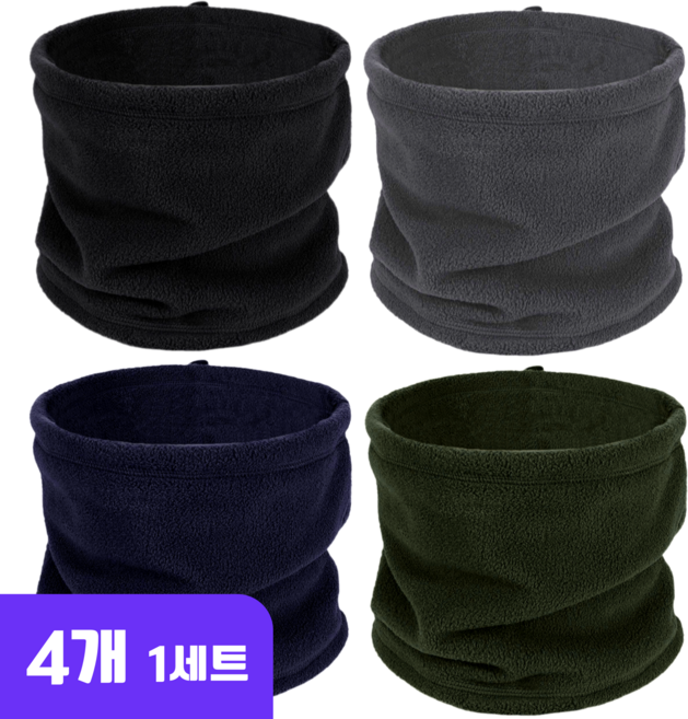 디어스텝 방한 워머 겨울 목토시 기모 넥워머 4P