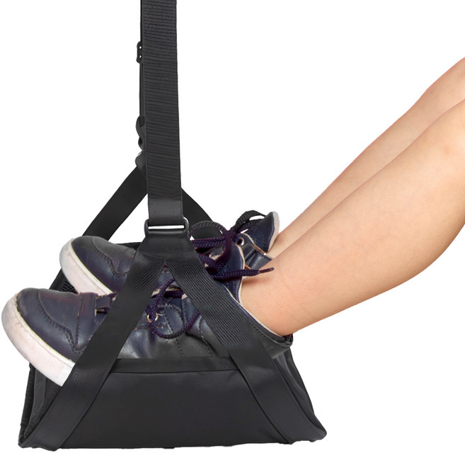 르메이어 자동차 풋레스트 카시트 발받침 차량용 발쿠션, 1개, 블랙