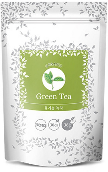 아레스 유기농 녹차 티백, 1.5g, 30개입, 1개