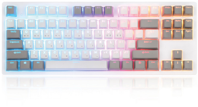 COX 콕스 엔데버 텐키리스 RGB PBT 방수 유선 텐키리스 키보드, 화이트 45g, ENDEAVOUR, 무접점