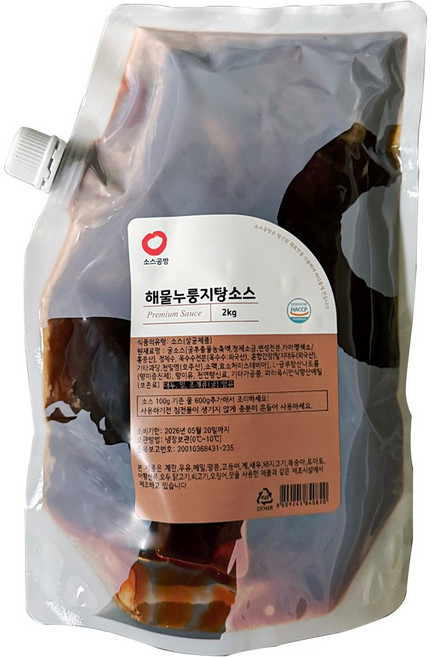 해물누룽지탕 소스 (2Kg), 2kg, 1개